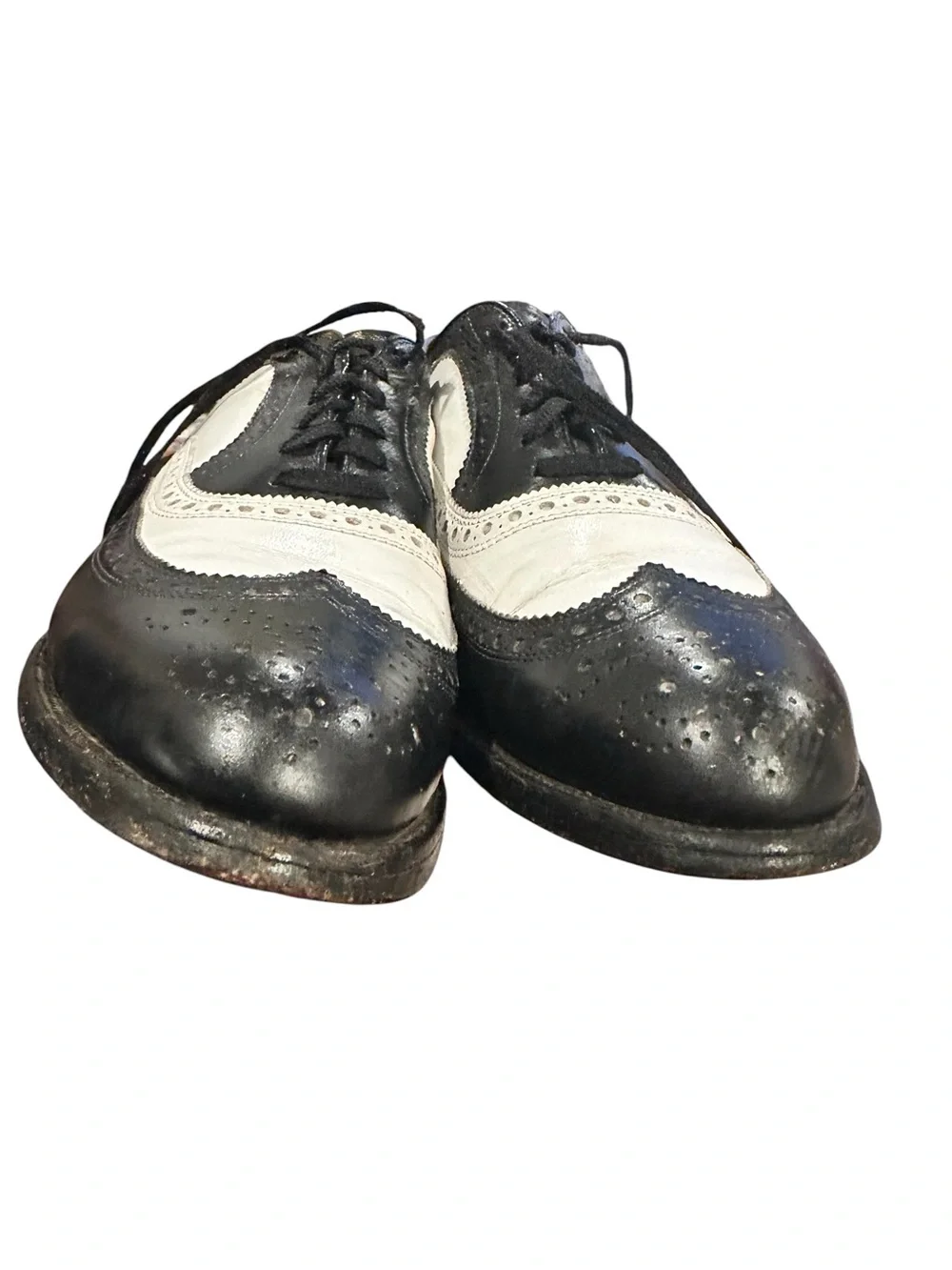 Allen Edmonds Broadstreet Two Tone Brogue Spectator Oxfords Leather Shoes 7